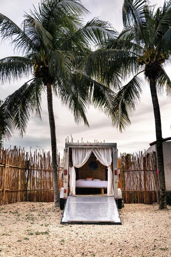 El Buho Bacalar Eco-Cabanas Hostal Exteriör bild