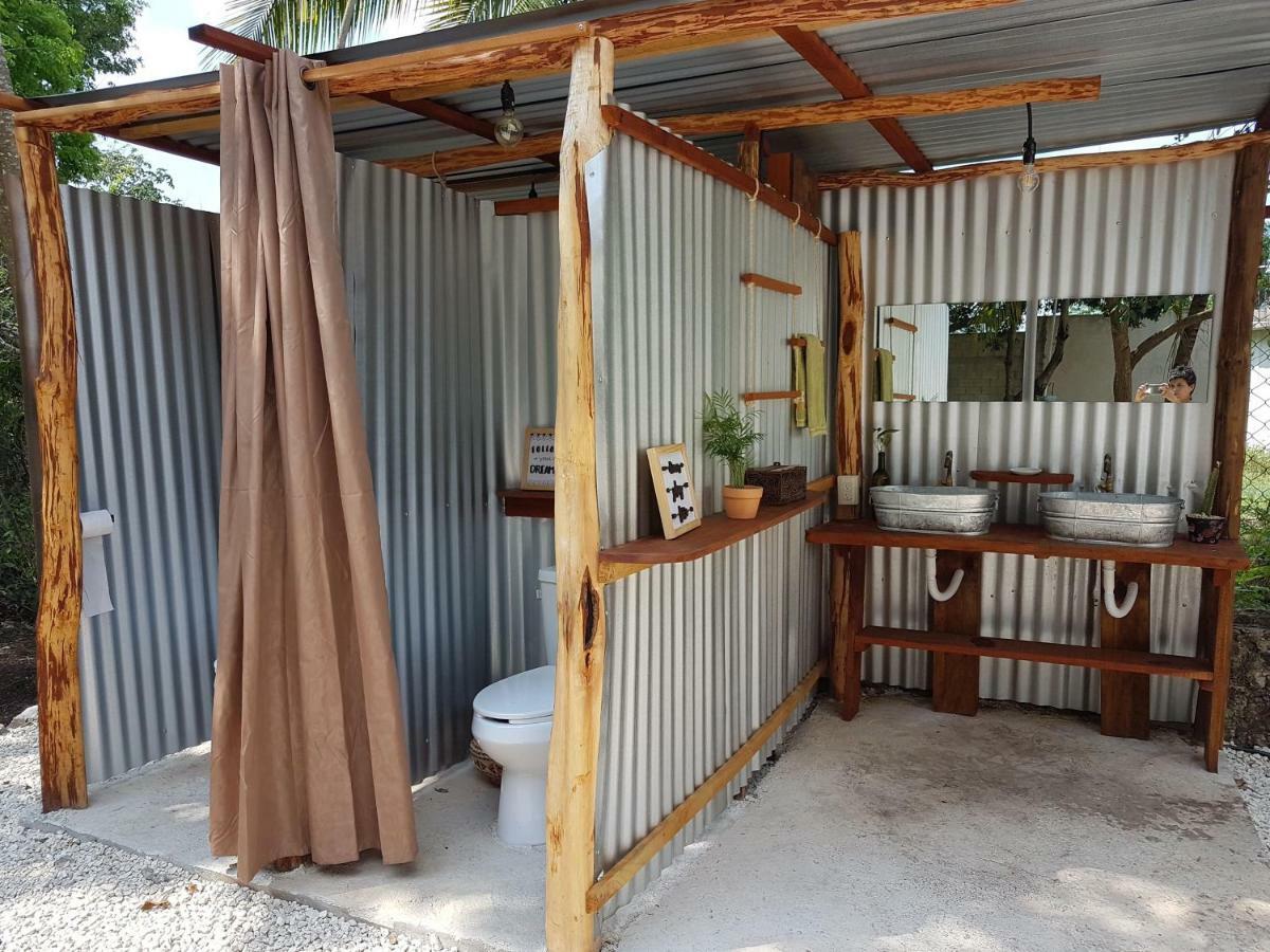 El Buho Bacalar Eco-Cabanas Hostal Exteriör bild