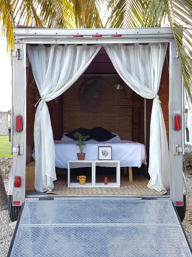 El Buho Bacalar Eco-Cabanas Hostal Exteriör bild