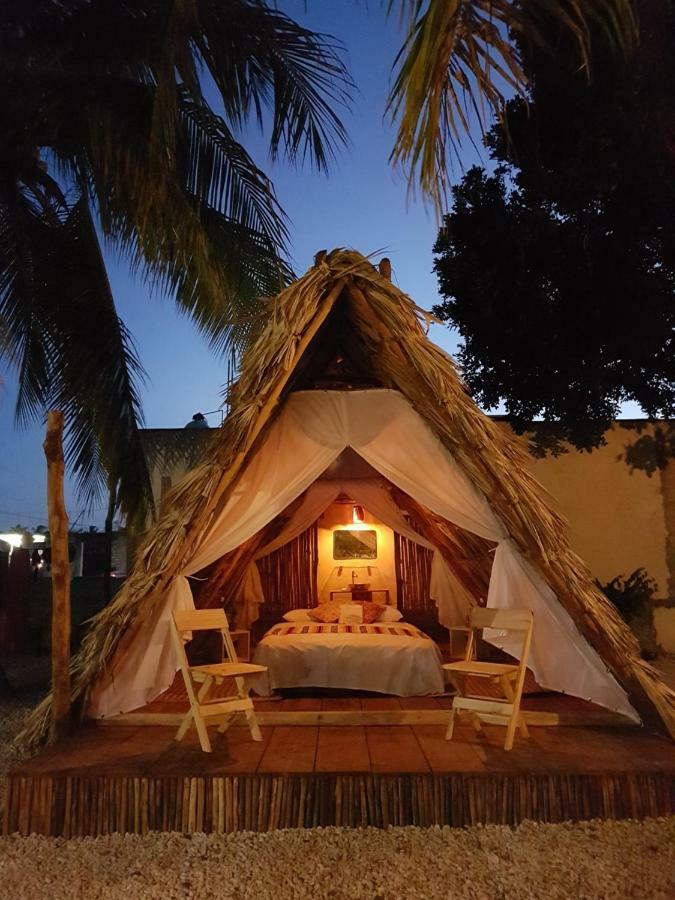 El Buho Bacalar Eco-Cabanas Hostal Exteriör bild
