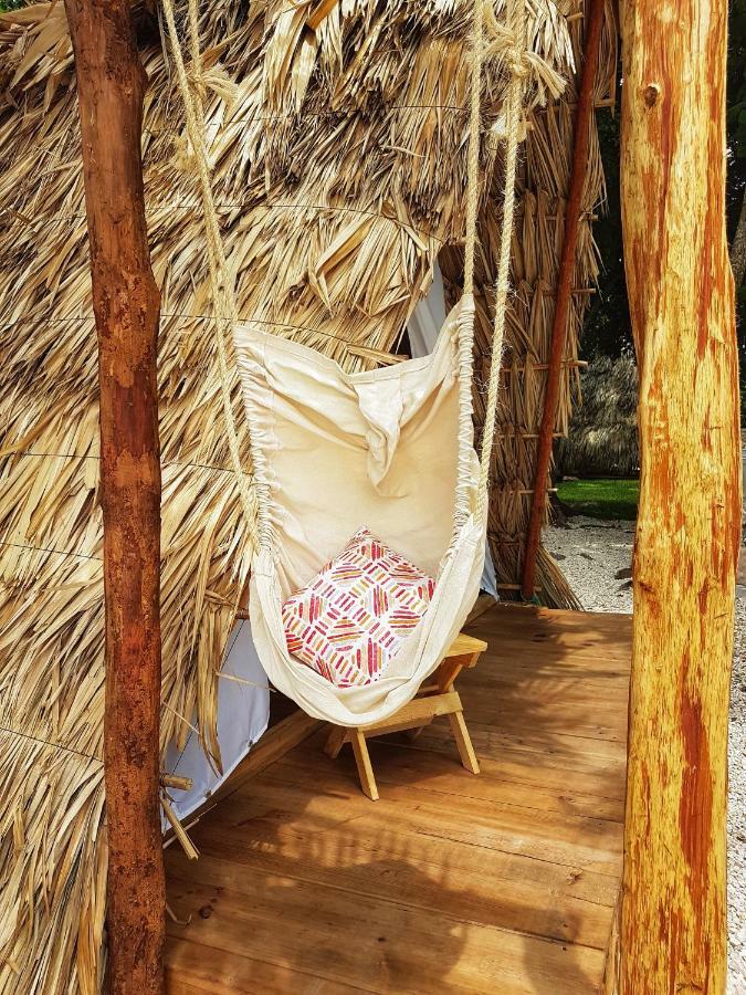 El Buho Bacalar Eco-Cabanas Hostal Exteriör bild